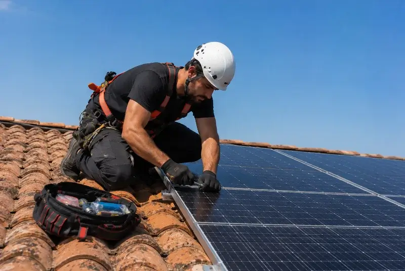 Maintenance et monitoring de panneaux solaires à Melesse